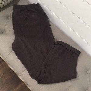 Gap linen crop pants